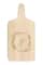 Floral Wreath Monogram Maple Paddle Cutting Board